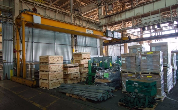 Export packaging for military goods in warehouse